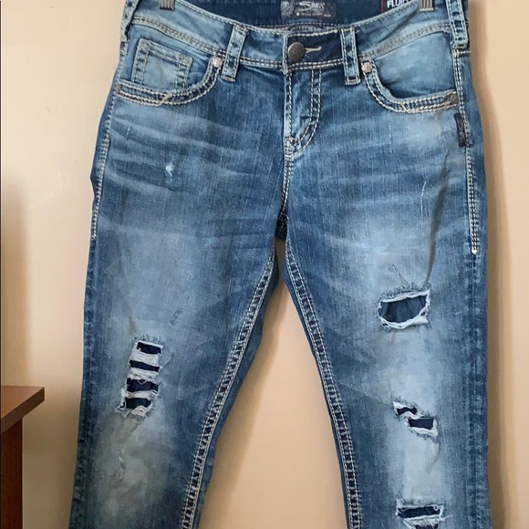 Silver Jeans Denim - Silver Boyfriend Fluid Denim Jean